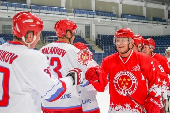 Открытая тренировка российской сборной Легенд мирового хоккея