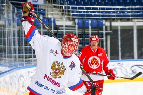 Открытая тренировка российской сборной Легенд мирового хоккея