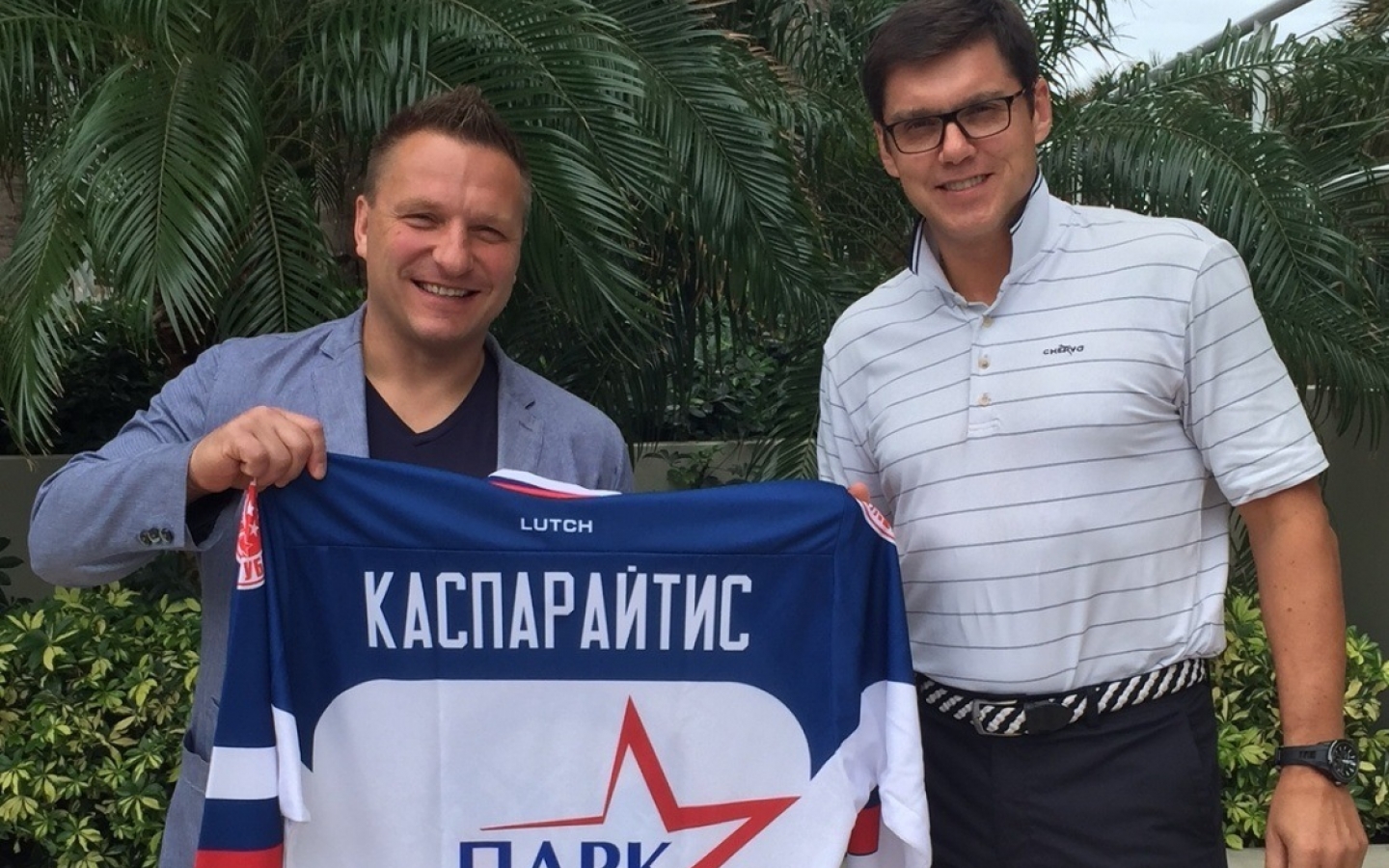 Дарюс Каспарайтис получил именной  перстень Зала Славы Отечественного хоккея